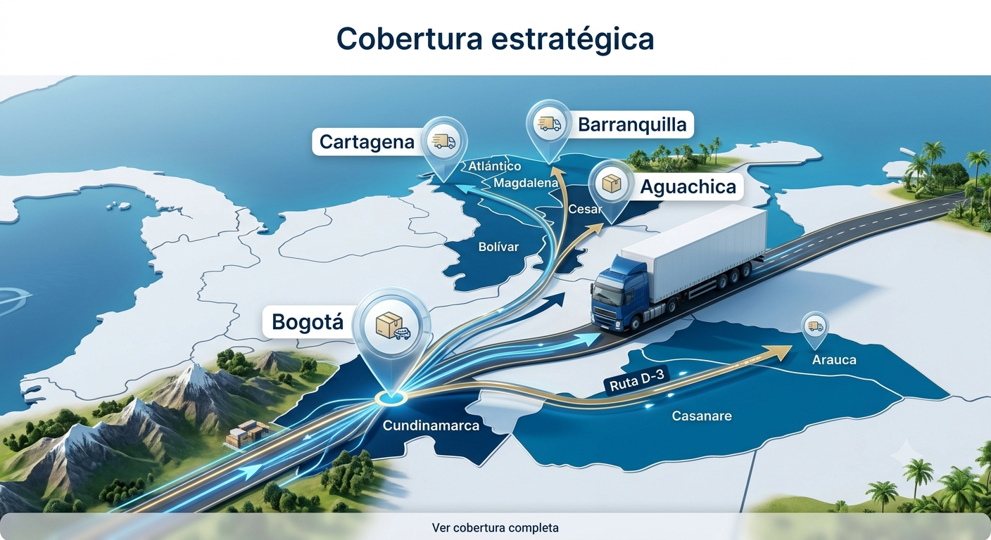 Mapa de cobertura ESO VAA Envíos